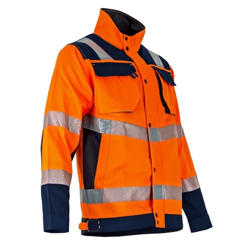 LMA Workwear 2224 AMPOULE Jacke mit Hoher Sichtbarkeit, Größe M, Neon Orange/Dunkelblau LMA Workwear 2224 AMPOULE Jacke mit Hoher Sichtbarkeit, Größe M, Neon Orange/Dunkelblau von LMA Workwear