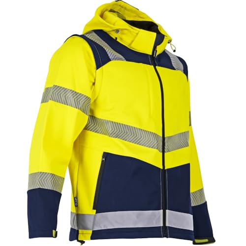 LMA Workwear 2227 VISEUR Softshell Jacke, Größe S, Fluoreszierendes Gelb/Dunkelblau LMA Workwear 2227 VISEUR Softshell Jacke, Größe S, Fluoreszierendes Gelb/Dunkelblau von LMA Workwear