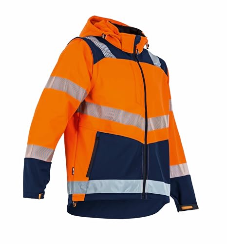 LMA Workwear 2266 CIBLE Softshell Jacke, Größe L, Neon Orange/Dunkelblau LMA Workwear 2266 CIBLE Softshell Jacke, Größe L, Neon Orange/Dunkelblau von LMA Workwear