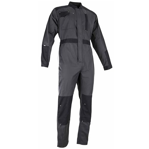 LMA Workwear 4116 POTASSIUM Einfacher Overall mit Zweifarbigem Verschluss am Offizierskragen, Größe L, Beininnenlänge 84cm, Dunkelgrau/Schwarz LMA Workwear 4116 POTASSIUM Einfacher Overall mit Zweifarbigem Verschluss am Offizierskragen, Größe L, Beininnenlänge 84cm, Dunkelgrau/Schwarz von LMA Workwear