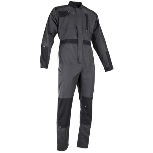 LMA Workwear 4116 POTASSIUM Einfacher Overall mit Zweifarbigem Verschluss am Offizierskragen, Größe XL, Beininnenlänge 84cm, Dunkelgrau/Schwarz LMA Workwear 4116 POTASSIUM Einfacher Overall mit Zweifarbigem Verschluss am Offizierskragen, Größe XL, Beininnenlänge 84cm, Dunkelgrau/Schwarz von LMA Workwear