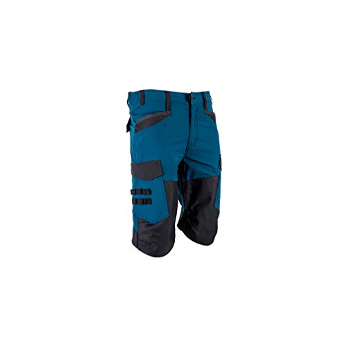 LMA Workwear 6114 NAVIRE Zweifarbige Cargo-Shorts mit Mehreren Taschen, Größe 44, Kobalt/Mitternachtsgrau von LMA Workwear
