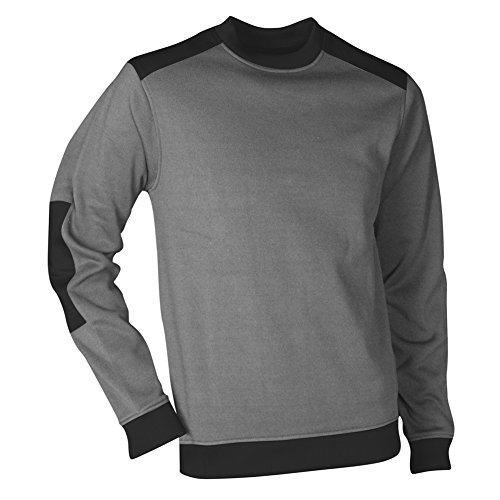 LMA Workwear 9068 ATLANTA Fleece Sweatshirt mit Rundhalsausschnitt, Größe 2XL, Grau/Schwarz LMA Workwear 9068 ATLANTA Fleece Sweatshirt mit Rundhalsausschnitt, Größe 2XL, Grau/Schwarz von LMA Workwear