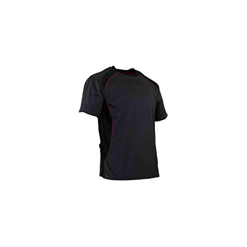 LMA Workwear 9180 SCORE Zweifarbiges Kurze Ärmel Anti-UV-T-Shirt mit UPF 50+, Größe L, Grau/Schwarz/Rot LMA Workwear 9180 SCORE Zweifarbiges Kurze Ärmel Anti-UV-T-Shirt mit UPF 50+, Größe L, Grau/Schwarz/Rot von LMA Workwear