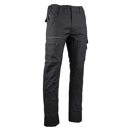 LMA Workwear 1425 BASALTE Stretch Hose, Größe 62, Schwarz von LMA Workwear