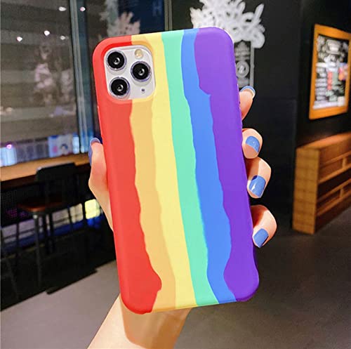 Art Rainbow Silikon-Handyhülle für iPhone 13 Pro MAX 12 11 X XS XR 7 8 Plus Gel-Gummi-Flüssig-Handyhülle, b, für iPhone 7 8 Art Rainbow Silikon-Handyhülle für iPhone 13 Pro MAX 12 11 X XS XR 7 8 Plus Gel-Gummi-Flüssig-Handyhülle, b, für iPhone 7 8 von LMEIL