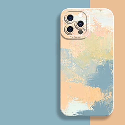 LMEIL Aquarell-Malerei-Hülle für iPhone 11 12 13 14 Pro Max Mini XR XS X 7 8 Plus SE 2020 Rainbow Shockproof Soft TPU Silicone Cover,8,für iPhone 11 von LMEIL