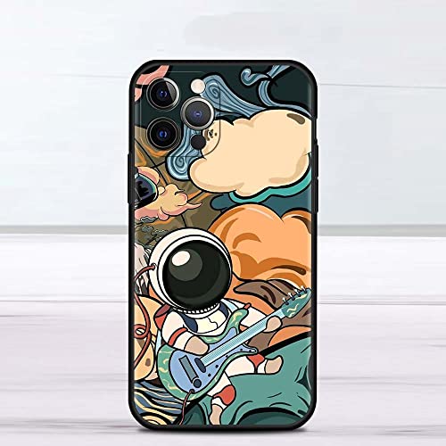 LMEIL Astronaut Cute Case für iPhone 11 13 12 14 Pro 7 XR X XS Max 8 6 6S Plus 5 5S SE 2020 13Pro Schwarze Handyhülle, B03, für iPhone 13 Pro LMEIL Astronaut Cute Case für iPhone 11 13 12 14 Pro 7 XR X XS Max 8 6 6S Plus 5 5S SE 2020 13Pro Schwarze Handyhülle, B03, für iPhone 13 Pro von LMEIL