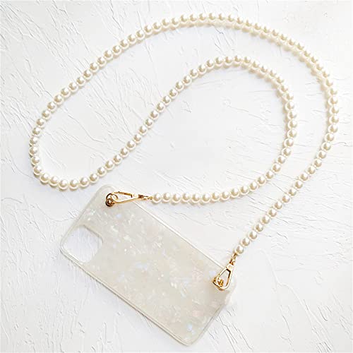 LMEIL Muschelmuster Crossbody Lanyard Halskette Perlenarmband Hülle mit Kette für iPhone 11 12 13 14 Pro Max XR X XS 7 8 Plus Cover, A, für iPhone 14 Plus LMEIL Muschelmuster Crossbody Lanyard Halskette Perlenarmband Hülle mit Kette für iPhone 11 12 13 14 Pro Max XR X XS 7 8 Plus Cover, A, für iPhone 14 Plus von LMEIL