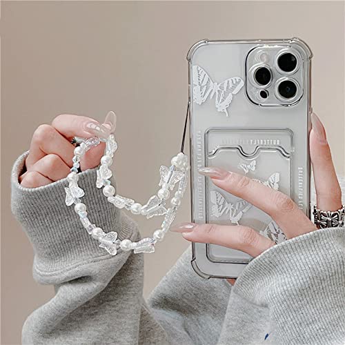 LMEIL Niedliche Schmetterlings-Geldbörsen-Karten-Telefonkette, durchsichtige weiche Hülle für iPhone 14 Pro Max 13 12 11 XS Max X XR 7 8 Plus Mini SE3 Cover, transparentes Schwarz, für iPhone 13 Pro LMEIL Niedliche Schmetterlings-Geldbörsen-Karten-Telefonkette, durchsichtige weiche Hülle für iPhone 14 Pro Max 13 12 11 XS Max X XR 7 8 Plus Mini SE3 Cover, transparentes Schwarz, für iPhone 13 Pro von LMEIL