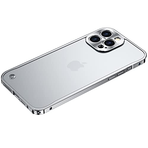 Luxus-Metallrahmen-Linsenschutz für iPhone 12 13 Mini Pro Max Aluminium-Telefonhülle für iPhone 11, matt, durchscheinend, Rückseite, Silber, für iPhone 11 Luxus-Metallrahmen-Linsenschutz für iPhone 12 13 Mini Pro Max Aluminium-Telefonhülle für iPhone 11, matt, durchscheinend, Rückseite, Silber, für iPhone 11 von LMEIL