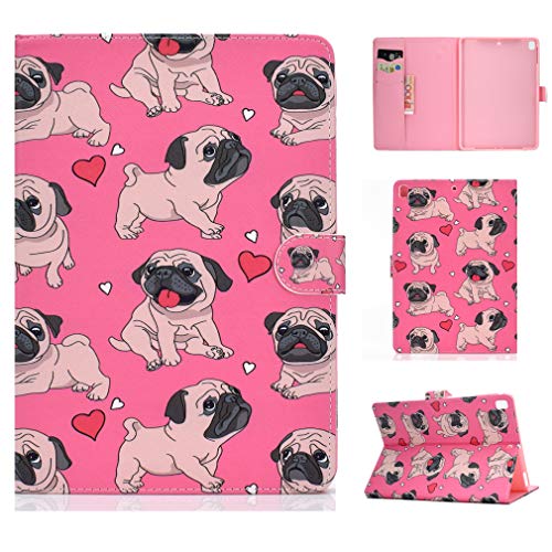 LMFULM® Hülle für Apple iPad Air 10.5" (3rd Gen) 2019 / iPad Pro 10.5" 2017 PU Lederhülle Smart Case mit Auto Schlaf/Wach Cover Ständer Schutzhülle Flip Cover Hund von LMFULM