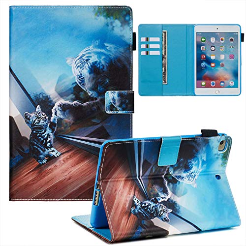 LMFULM® Hülle für Apple iPad Mini 5/4 / 3/2 / 1 (7,9 Zoll) PU Lederhülle Smart Case mit Auto Schlaf/Wach Cover Ständer Schutzhülle Flip Cover Spiegel von LMFULM