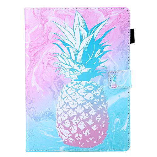 LMFULM® Hülle für Apple iPad mini 5 4 3 2 1 (7,9 Zoll) PU Lederhülle Smart Case mit Auto Schlaf/Wach Ständer Schutzhülle Flip Cover für iPad mini 7,9 Ananas von LMFULM