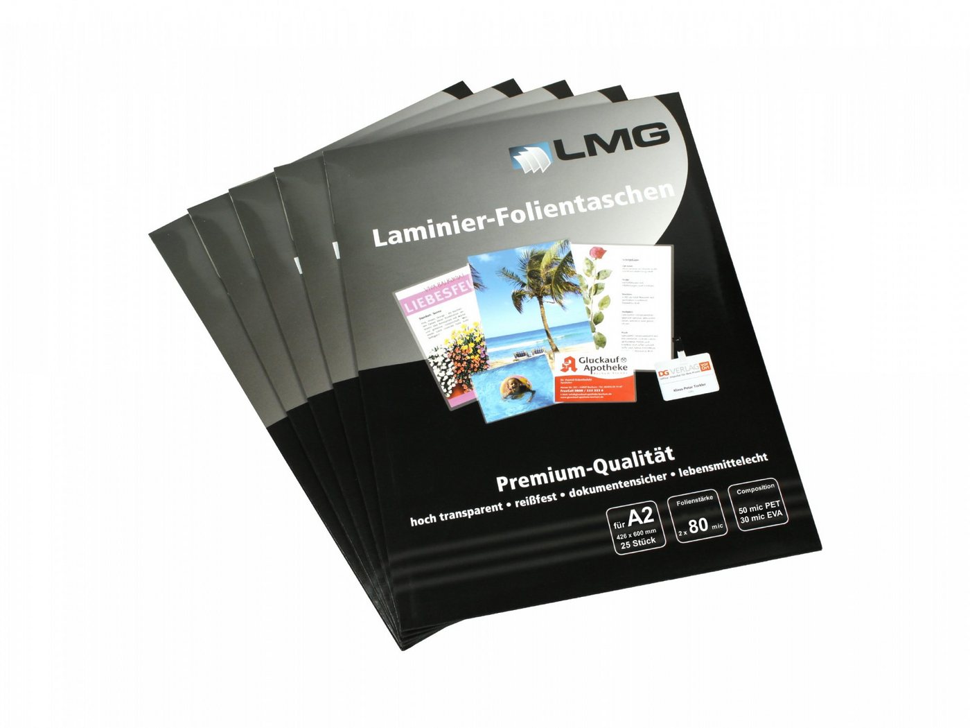 LMG Germany Schutzfolie LMG Laminierfolien 430 x 604 mm, 2 x 80 mic, glänzend LMG Germany Schutzfolie LMG Laminierfolien 430 x 604 mm, 2 x 80 mic, glänzend von LMG Germany