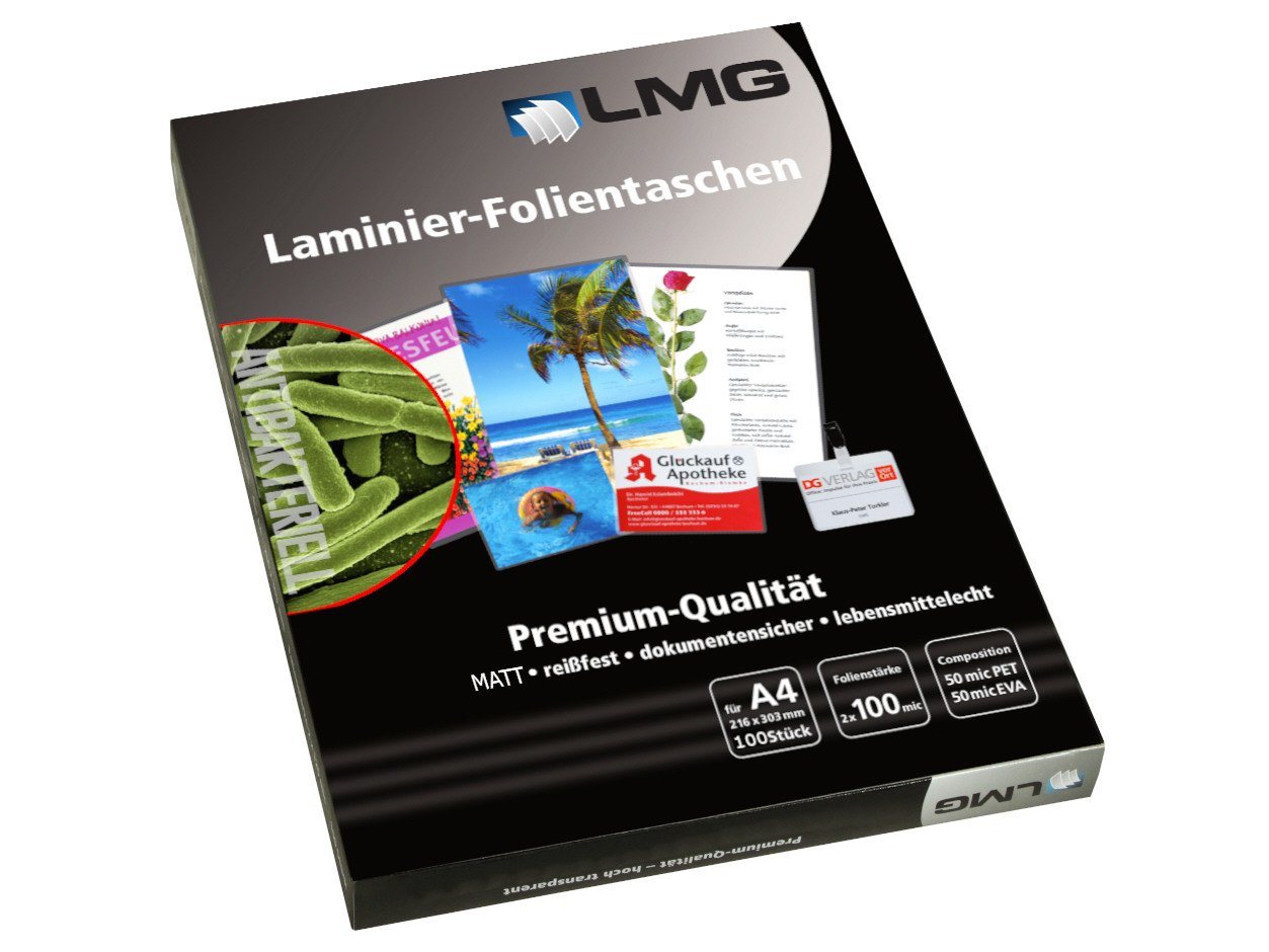 LMG Germany Schutzfolie Laminierfolien A4 MATT- Antibakterielle Oberfläche LMG Germany Schutzfolie Laminierfolien A4 MATT- Antibakterielle Oberfläche von LMG Germany