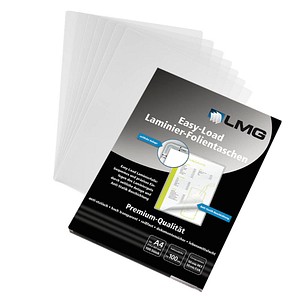 100 LMG Easy Load Laminierfolien glänzend für A4 100 micron 100 LMG Easy Load Laminierfolien glänzend für A4 100 micron von LMG