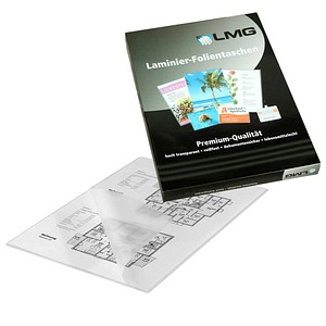 100 LMG Laminierfolien glänzend für A4 100 micron von LMG