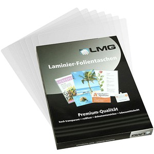 100 LMG Laminierfolien glänzend für A6 125 micron von LMG