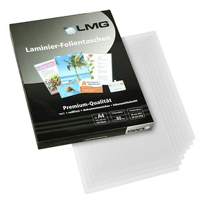 100 LMG Laminierfolien matt für A4 80 micron von LMG
