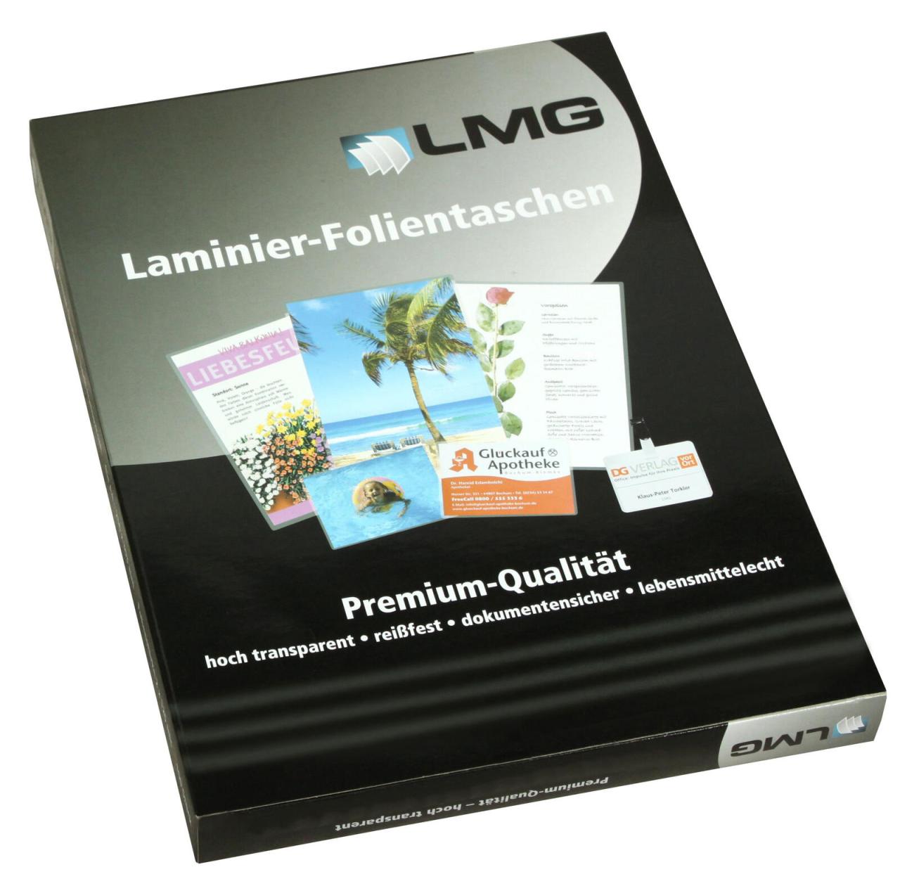 LMG Laminierfolien glänzend 175 mikron A6 LMG Laminierfolien glänzend 175 mikron A6 von LMG