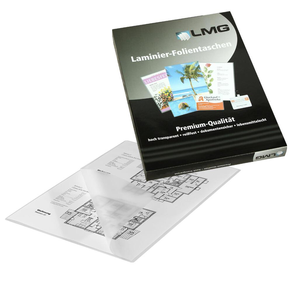LMG Laminierfolien glänzend 250 mikron A4 LMG Laminierfolien glänzend 250 mikron A4 von LMG