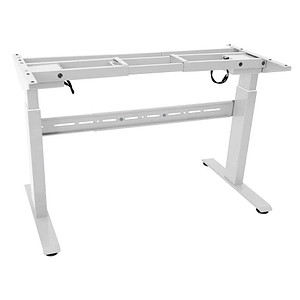 LMG elektrisch höhenverstellbares Schreibtischgestell weiß ohne Tischplatte, T-Fuß-Gestell weiß 130,0 - 160,0 x 57,0 cm von LMG