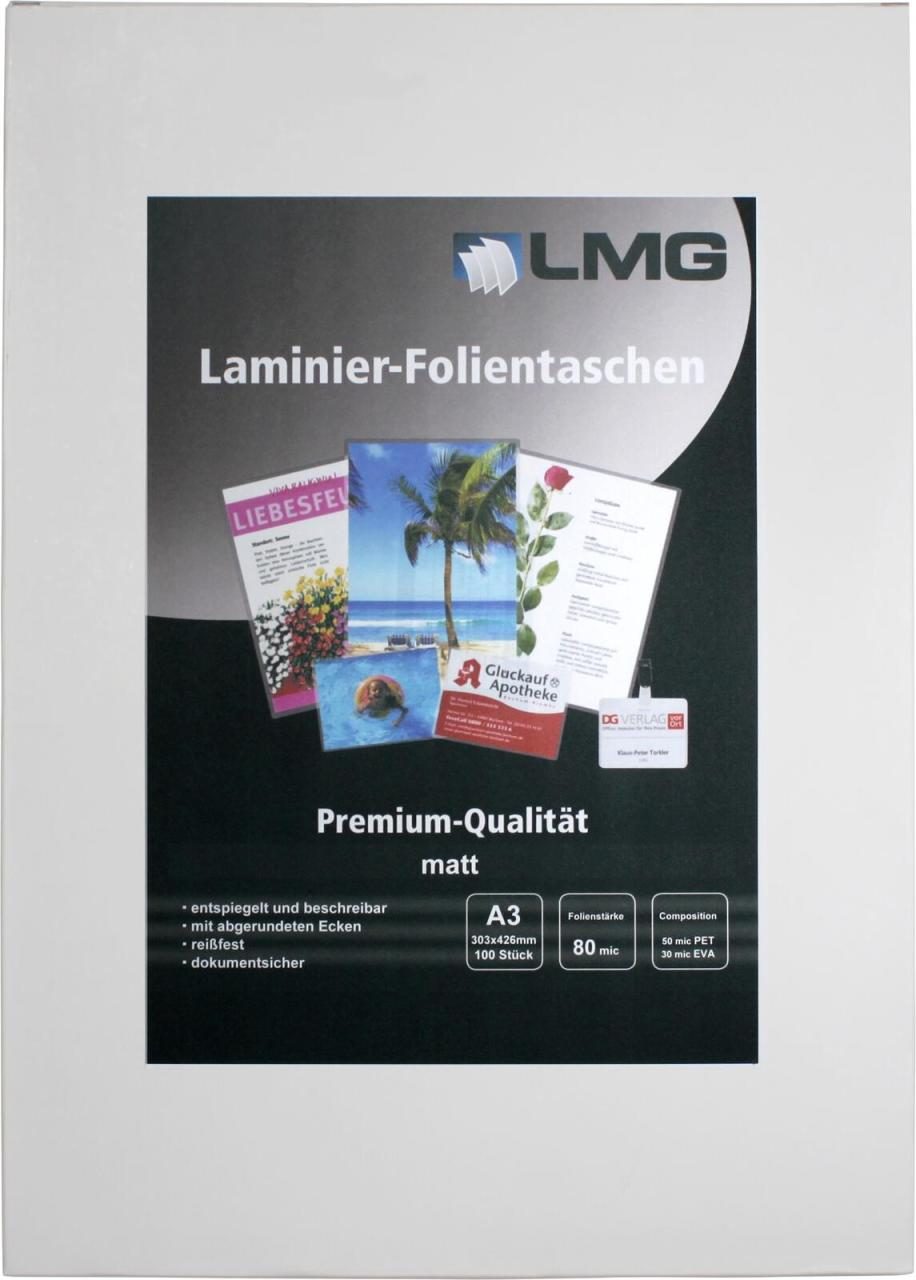 LMG Laminierfolien matt 80 mikron A3 LMG Laminierfolien matt 80 mikron A3 von LMG