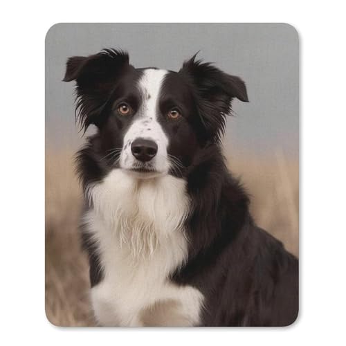 Quadratisches, bequemes Mauspad, waschbar, tragbar, Border Collie, rutschfestes Gummi-Mauspad für Computer, Laptop, Maus Quadratisches, bequemes Mauspad, waschbar, tragbar, Border Collie, rutschfestes Gummi-Mauspad für Computer, Laptop, Maus von LMHLDSC