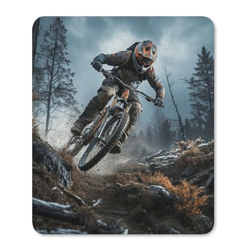 Quadratisches, bequemes Mauspad, waschbar, tragbar, Mountainbike-Turnier, rutschfestes Gummi-Mauspad für Computer, Laptop, Maus Quadratisches, bequemes Mauspad, waschbar, tragbar, Mountainbike-Turnier, rutschfestes Gummi-Mauspad für Computer, Laptop, Maus von LMHLDSC