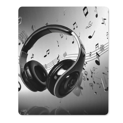 Quadratisches, bequemes Mauspad, waschbar, tragbar, Musik, rutschfest, Gummi-Mauspad für Computer, Laptop, Maus Quadratisches, bequemes Mauspad, waschbar, tragbar, Musik, rutschfest, Gummi-Mauspad für Computer, Laptop, Maus von LMHLDSC
