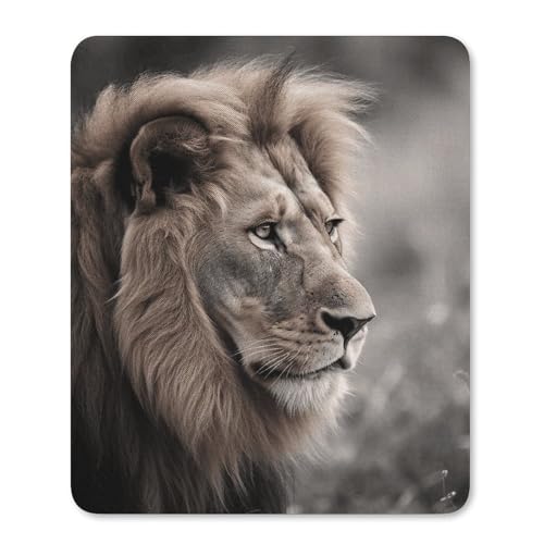 Quadratisches, bequemes Mauspad, waschbar, tragbar, Wildtiere, Löwe, rutschfest, Gummi-Mauspad für Computer, Laptop, Maus Quadratisches, bequemes Mauspad, waschbar, tragbar, Wildtiere, Löwe, rutschfest, Gummi-Mauspad für Computer, Laptop, Maus von LMHLDSC