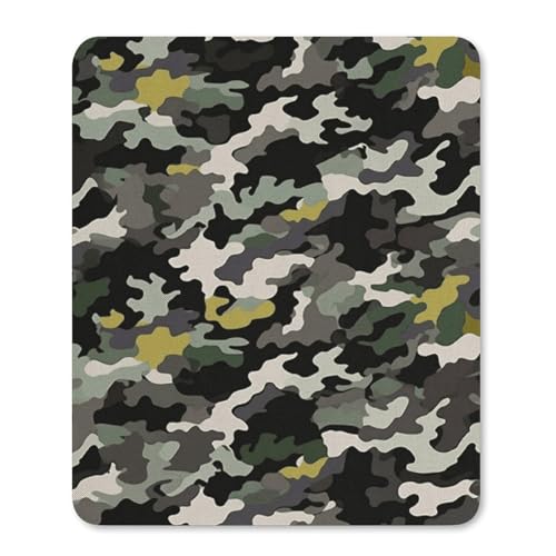 Quadratisches, bequemes Mauspad, waschbar, tragbar, abstraktes Camouflage, rutschfest, Gummi-Mauspad für Computer, Laptop, Maus Quadratisches, bequemes Mauspad, waschbar, tragbar, abstraktes Camouflage, rutschfest, Gummi-Mauspad für Computer, Laptop, Maus von LMHLDSC
