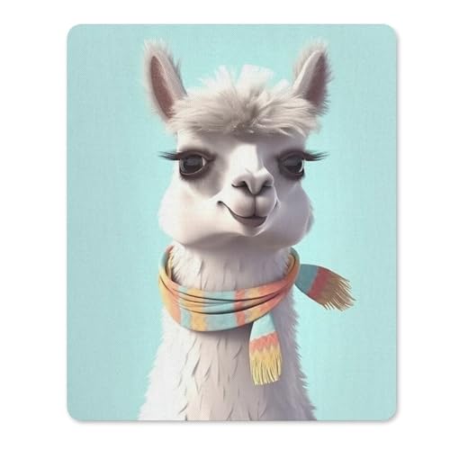 Quadratisches, bequemes Mauspad, waschbar, tragbar, lustig, Cartoon, Lama, rutschfest, Gummi, Mauspad für Computer, Laptop, Maus Quadratisches, bequemes Mauspad, waschbar, tragbar, lustig, Cartoon, Lama, rutschfest, Gummi, Mauspad für Computer, Laptop, Maus von LMHLDSC