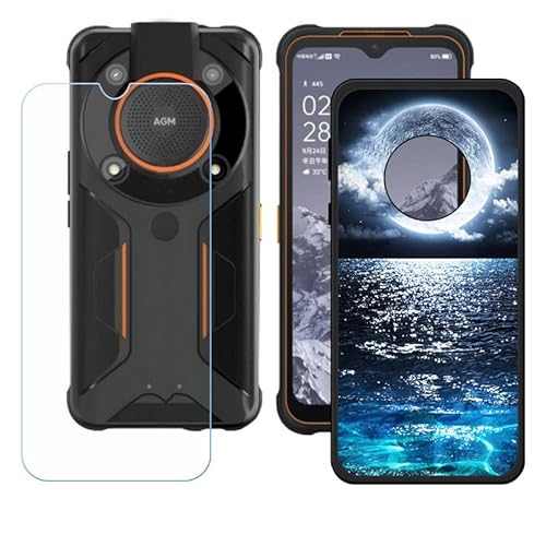 LMLQSZ Hülle für AGM Glory G1 Pro + HD Panzerglas, Sanft Handyhülle Silikon Schutzhülle Cover TPU Case Handy Tasche Handytasche - Panzerglasfolie Schutzfolie für (6,53") - OP46 von LMLQSZ