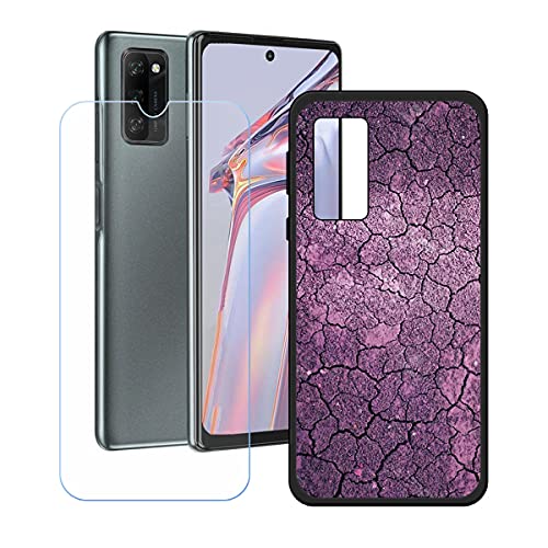 LMLQSZ Hülle für Blackview A100 + HD Panzerglas, Sanft Handyhülle Silikon Schutzhülle Cover TPU Case Handy Tasche Handytasche - Panzerglasfolie Schutzfolie für (6,67") - OP49 von LMLQSZ