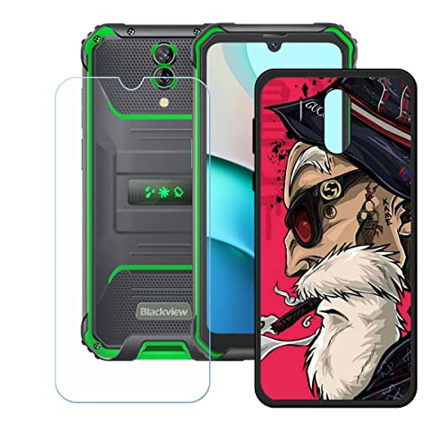 LMLQSZ Hülle für Blackview BV7200 + HD Panzerglas, Sanft Handyhülle Silikon Schutzhülle Cover TPU Case Handy Tasche Handytasche - Panzerglasfolie Schutzfolie für (6,1") - KE53 von LMLQSZ