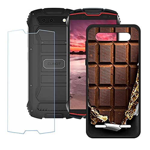 LMLQSZ Hülle für Cubot Kingkong Mini 2 + HD Panzerglas, Sanft Handyhülle Silikon Schutzhülle Cover TPU Case Handy Tasche Handytasche - Panzerglasfolie Schutzfolie für (4,0") - OP1 von LMLQSZ