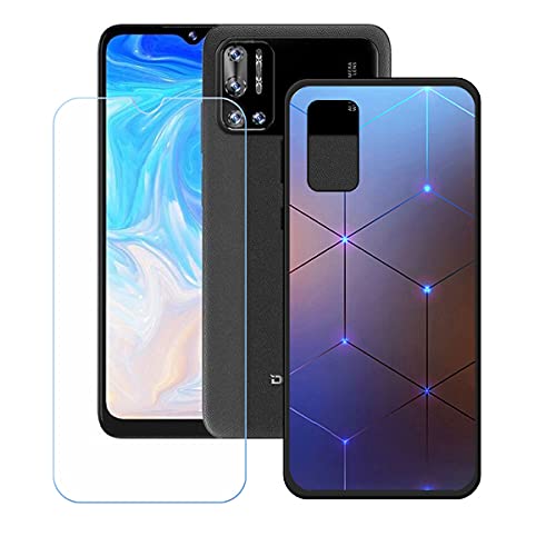LMLQSZ Hülle für Doogee N40 Pro + HD Panzerglas, Sanft Handyhülle Silikon Schutzhülle Cover TPU Case Handy Tasche Handytasche - Panzerglasfolie Schutzfolie für (6,52") - OP3 von LMLQSZ