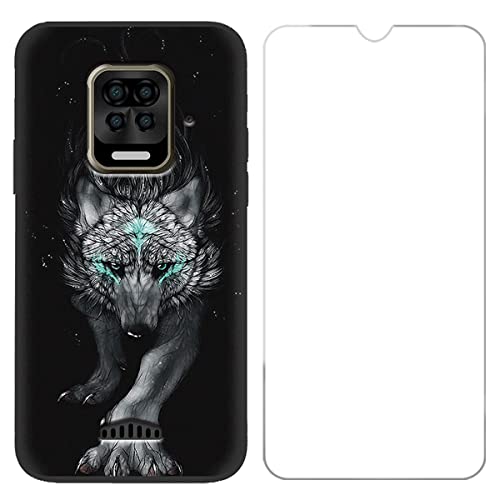 LMLQSZ Hülle für Doogee S59 Pro + HD Panzerglas, Handyhülle Silikon Schutzhülle Cover TPU Case Handytasche - Panzerglasfolie Schutzfolie für Doogee S59 Pro (5,7") - LLM22 von LMLQSZ