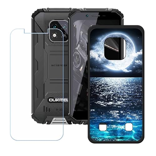 LMLQSZ Hülle für Oukitel WP18 Pro + HD Panzerglas, Sanft Handyhülle Silikon Schutzhülle Cover TPU Case Handy Tasche Handytasche - Panzerglasfolie Schutzfolie für (5,93") - KE42 von LMLQSZ