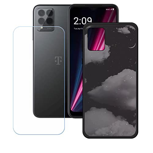 LMLQSZ Hülle für T-Mobile T Phone Pro + HD Panzerglas, Sanft Handyhülle Silikon Schutzhülle Cover TPU Case Handy Tasche Handytasche - Panzerglasfolie Schutzfolie für (6,52") - KE40 von LMLQSZ