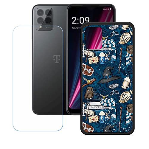 LMLQSZ Hülle für T-Mobile T Phone Pro + HD Panzerglas, Sanft Handyhülle Silikon Schutzhülle Cover TPU Case Handy Tasche Handytasche - Panzerglasfolie Schutzfolie für (6,52") - KE48 von LMLQSZ