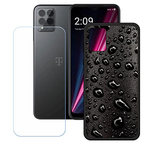 LMLQSZ Hülle für T-Mobile T Phone Pro + HD Panzerglas, Sanft Handyhülle Silikon Schutzhülle Cover TPU Case Handy Tasche Handytasche - Panzerglasfolie Schutzfolie für (6,52") - KE51 von LMLQSZ