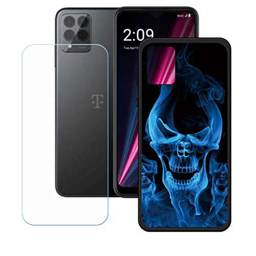 LMLQSZ Hülle für T-Mobile T Phone Pro + HD Panzerglas, Sanft Handyhülle Silikon Schutzhülle Cover TPU Case Handy Tasche Handytasche - Panzerglasfolie Schutzfolie für (6,52") - KE52 von LMLQSZ