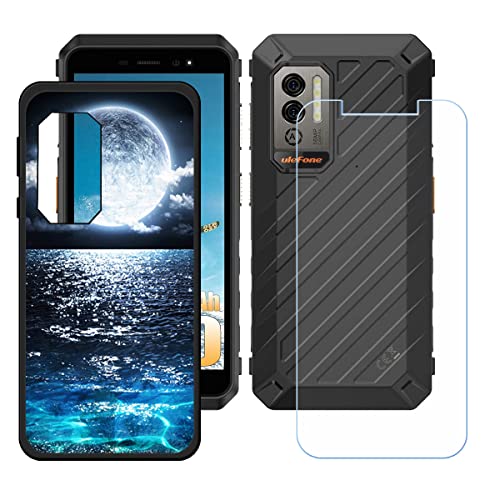 LMLQSZ Hülle für Ulefone Armor X11 Pro + HD Panzerglas, Sanft Handyhülle Silikon Schutzhülle Cover TPU Case Handy Tasche Handytasche - Panzerglasfolie Schutzfolie für (5,45") - KE42 von LMLQSZ