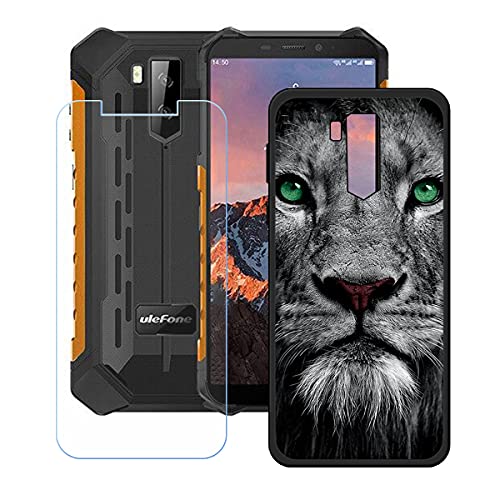 LMLQSZ Hülle für Ulefone Armor X9 Pro + HD Panzerglas, Sanft Handyhülle Silikon Schutzhülle Cover TPU Case Handy Tasche Handytasche - Panzerglasfolie Schutzfolie für (5,5") - OP53 von LMLQSZ