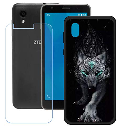 LMLQSZ Hülle für ZTE Blade A31 Lite + HD Panzerglas, Sanft Handyhülle Silikon Schutzhülle Cover TPU Case Handy Tasche Handytasche - Panzerglasfolie Schutzfolie für ZTE Blade A31 Lite (5,0") - OP19 von LMLQSZ