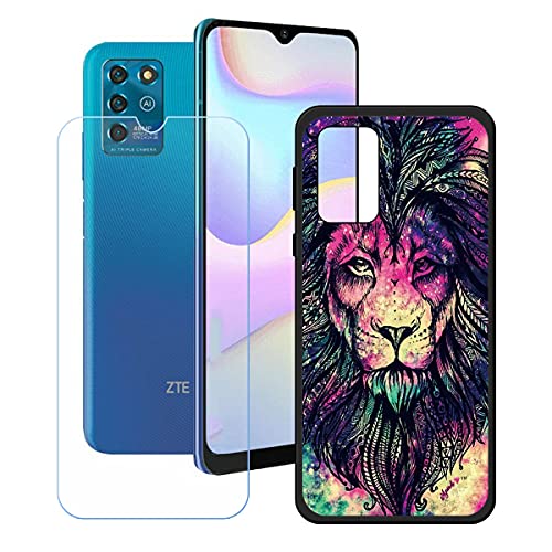 LMLQSZ Hülle für ZTE Blade V30 Vita + HD Panzerglas, Sanft Handyhülle Silikon Schutzhülle Cover TPU Case Handy Tasche Handytasche - Panzerglasfolie Schutzfolie für (6,82") - OP67 von LMLQSZ