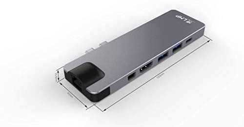 LMP 17113 USB-C Compact Dock 4K 8-Port Space Grau von LMP